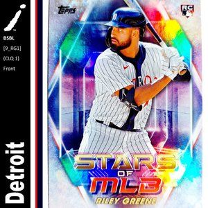 Detroit Tigers (Riley Greene) - BSBL [10_RG1] - Rookie Card (RC)